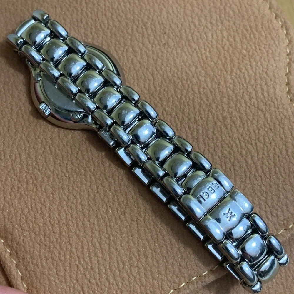 Ebel Beluga Diamond Quartz 26mm Steel .70 CW Glossy Stainless Steel Watch +Case